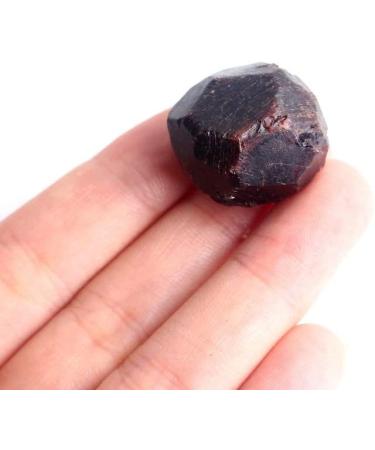 3pcs Natural Garnet Crystal Stone Raw Original Tumbled Stone Red Wine Rough Stones Specimen Minerals - (Color: 3pcs) Full of Texture