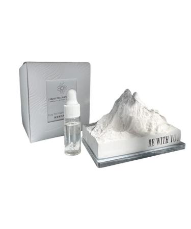Essential Oil Passive Diffuser Luminous Snow Mountain Aromatherapy Diffuser Aromatherapy Diffuser Bathroom Living Room Bedroom Car Desktop Grey Grey white