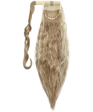 Shop Sego 50cm Wavy Clip-In Ponytail Extension - Curly Synthetic Hair in Sandy Blonde | International Shipping - Buy Online on GoSupps.com