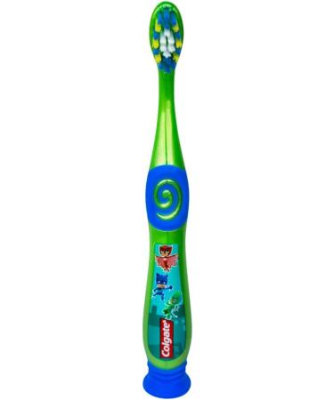 Colgate PJ Masks Toddler Toothbrush with Suction Cup | Extra Soft Bristles | Ages 2-5 | 1 Count - Buy Online on GoSupps.com