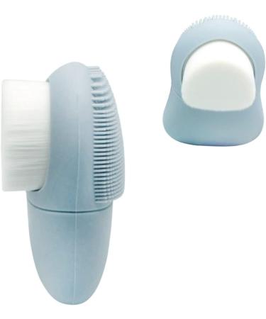 Angoily 1pc Silicone Face Cleansing Brush Face Cleaning Brush Handheld Mat Scrubber Manual Cleansing Brush Double-Sided Face Brush Face Scrub Brush Facial Cleanser Double Head - Buy Online on GoSupps.com