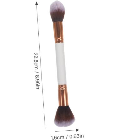 Set of 2 Cosmetic Brushes Professional Makeup Brushes Makeup Brushes Wooden Handle Makeup Brush Powder Brush Makeup Brush for Women - Buy Online on GoSupps.com