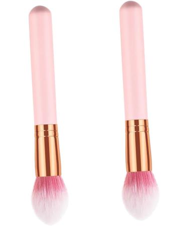 Baluue 2pcs Makeup Brush for Woman Makeup Brushed Concealer Brush Highlighter Cosmetics Powder Brush Wooden - Buy Online on GoSupps.com