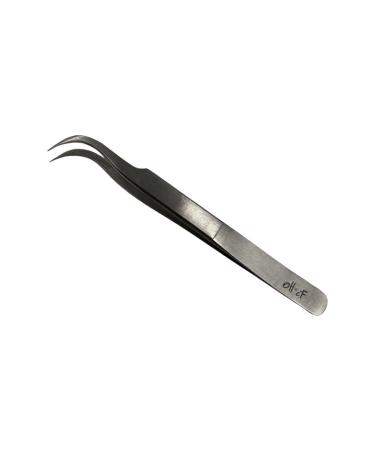 Oh&If Stainless Steel Profession Precision Fine Tip Curved Sharp Point-Lash Tweezers- Extractor- Nail Art