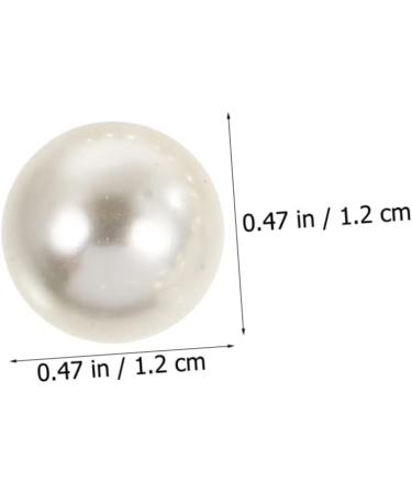 NUOBESTY Faux Pearls 150 Sets Rivet of Nail Decorative Handmade Accessories Imitation Rivets Design Materials Buttons 1.2 White - Buy Online on GoSupps.com