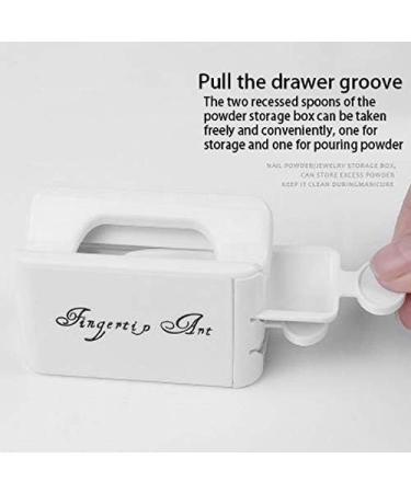Bo te de r cup ration de poudre de trempage portable pour ongles - Double couche - Pratique - Bo te de restauration de pour ongles - Buy Online on GoSupps.com