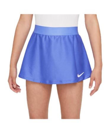 Nike Girls' NikeCourt Dri-FIT Victory Tennis Skirt (Sapphire/White) Size Medium