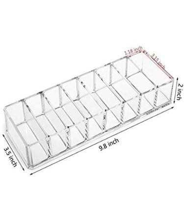 Anncus Acrylic Storage Box Cosmetic Organizer 8 Grid Blush Storage Eye Shadow Makeup Display Stand Plastic Box Drawer Compartment - (Color: Transparent) - Buy Online on GoSupps.com