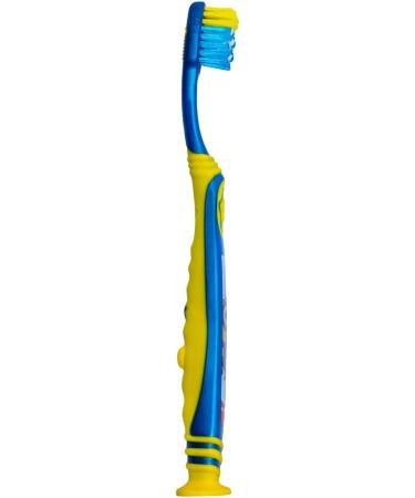 Colgate Minions Toothbrush with Suction Cup Tongue Cleaner 5+ Years Extra Soft - Pack of 6 | Colors Vary - Buy Online on GoSupps.com