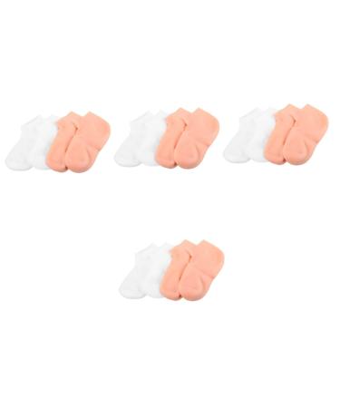 minkissy 8 Pairs Exfoliating Moisturizing Socks Heel Socks for Dry Cracked Lotion Moisturizing Socks Sleep Socks Foot Moisturizing Socks Moisturizing Foot Covers Sebs Elasticity Miss Spa
