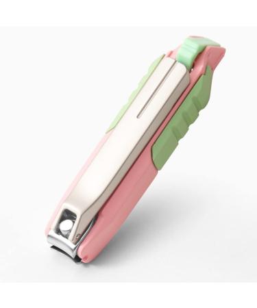 SVAASA Nail Clippers Portable Anti-Splash Nail Clippers Stainless Steel Multi-Functional Nail Cutter for Cut Thick Hard Ingrown Nails Nail Clippers (Color : 01)