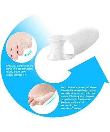 Bunionette Corrector Pads - 3 Pair Soft Gel Little Toe Bunion Corrector & Protector - Toe Separators for Hammer Toe - Pinky Toe Pain Relief Pad - Unisex - Buy Online on GoSupps.com