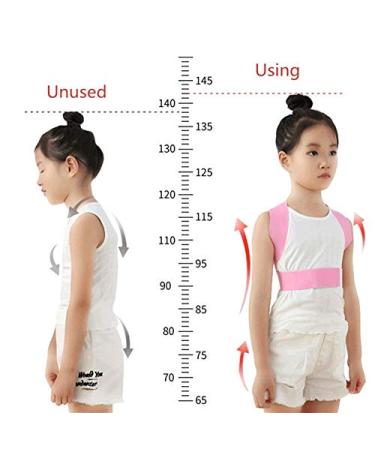 Children Kid Shoulder Back Brace Support Adjustable Magnetic Posture Corrector Spine Lumbar Support Brace Belt (Color : Blue Size : Small) vision Pink S - Buy Online on GoSupps.com