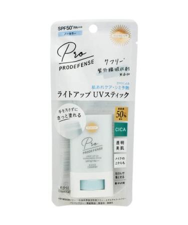 Kose SUNCUT Pro Defense Light Up UV Stick No Color 20g SPF50+/PA++++