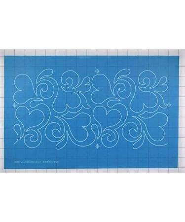 Full Line Stencil Splash of Love - Nylon Mesh Continuous Line Template for Quilting - Free Motion & Long-Arm Machine Quilting - 60037 - Buy Online on GoSupps.com