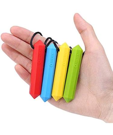Chewlery Chew Necklace for Kids with ADHD & Autism - Crystal 4-Pack by Solace (Age 5+) - Buy Online on GoSupps.com