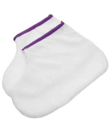 Beaupretty 1 Pair Paraffin Wax Work Booties Foot Care Heat Preservation Wax Bath Treatment Mitts Foot Spa Cover Moisturizing Spa Accessories for Hand Foot Care