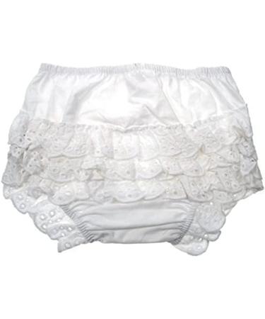 Primeone Soft Touch Cotton Frilly Pants Frill Back Knickers Nappy Cover White- Available in 0-6, 6-12, 12-18 Months - Buy Online on GoSupps.com