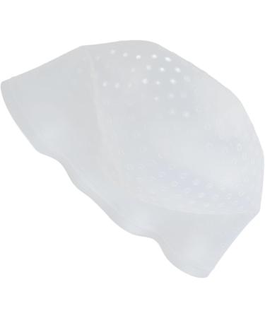 Hair Dyeing Cap Convenient Use Silicone Skin Friendly Reusable Hair Highlight Cap Punching for Home Hair Salon (White) - Buy Online on GoSupps.com