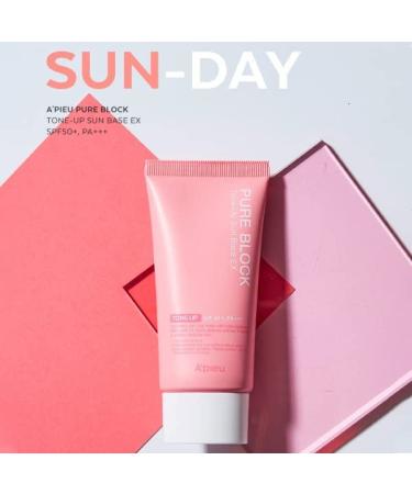 Buy Apieu Pure Block Tone-Up Sun Base EX SPF50+ PA+++ 50ml | Best International Shipping | Protect Your Skin - Buy Online on GoSupps.com