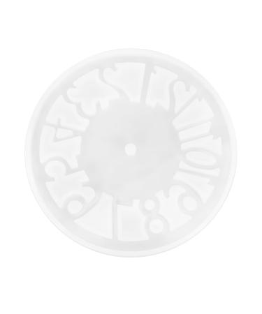 NUOBESTY 1pc Clock Mold Clocks Silicone Molds Digital Clock Time Clock Craft Accessories Number Wall Clock