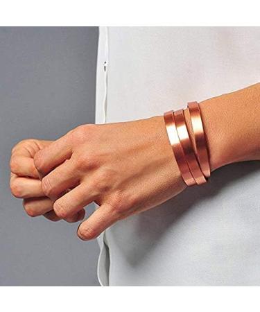 Pure Copper Magnetic Bracelet 16 cm Smooth Design for Enhanced Wellness | Shop Internationally - Buy Online on GoSupps.com