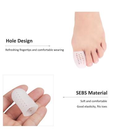 RooRuns Toe Protector - White Medium | Comfortable Toe Protection for All Activities | International Shipping Available - Buy Online on GoSupps.com