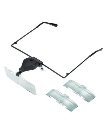 Mount Magnifier with LED Light Headband Magnifier Head-Mounted Magnifying Glass with 3 Detachable Lens Handsfree Folding Magnifying Glass with Light for Close Work Small Gift
