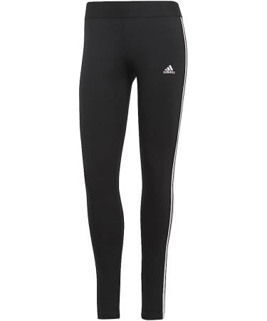 adidas Women's Essentials 3-Stripes Leggings - Black/White (Small) | Lounge in Style - Buy Online on GoSupps.com