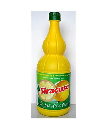 SIRACUSE Jus De Citron 1L - Pur jus press 100% naturel pour sublimer toutes vos recettes d'aides culinaires ! - Le Lot De 3