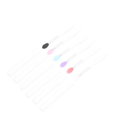Ipetboom 18 Pcs Silicone Lip Brush with Lid Lipstick Brush Applicator Makeup Brush Makeup Lip Brush Makeup Lipstick Rubber Exfoliator Brush Scrub Brush White Make up 7.5x1cmx3pcs Whitex3pcs