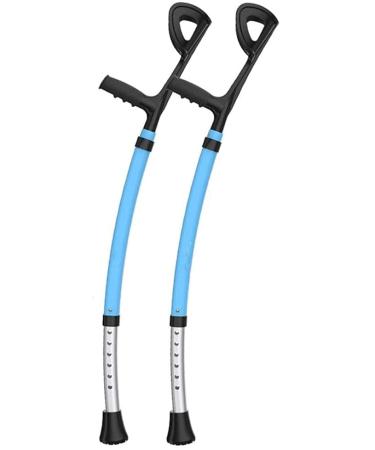 Forearm Crutches Adjustable Cane Fracture Crutches Medical Height Adjustable Anti-Skid Walking Stick Lightweight Arm Crutch Journey