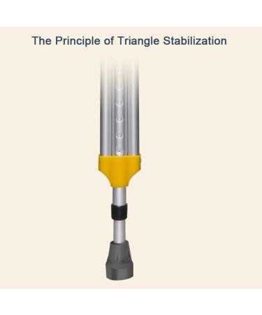 Underarm Crutches Adults Medical Aluminum Crutches Comfortable Underarm Pads and Handles Adjustable Ergonomic Crutches for The Elderly Disabled (Color : Silver Size : 1 Pair) anniversary Lucky - Buy Online on GoSupps.com