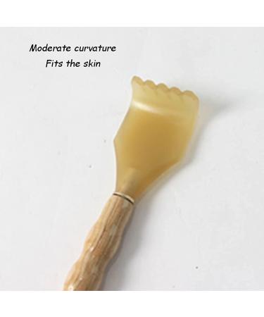 Gaxqfei Prime Back Scratcher - Solid Wood Horn Back Scratcher Set (2) | Chinese Style Back Scratches for Home Use & Gifts | 15.7 x 1.6 inches - Natural Color - Buy Online on GoSupps.com