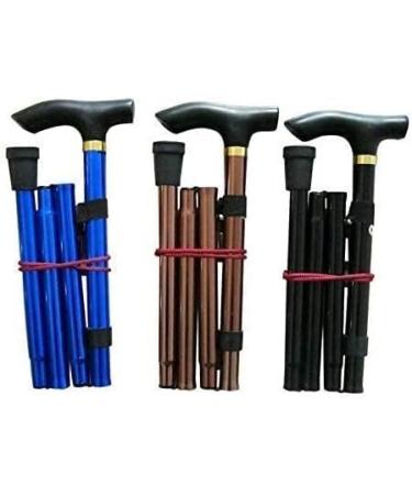 Folding Cane Travel Adjustable Folding Mountaineering Cane and Crutches Men and Women Portable Walking Stick Balanced Walker Stylish Comfortable T Handle Pract Made in China Smooth Sailing - Buy Online on GoSupps.com