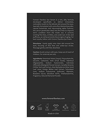 Forever Flawless Diamond Infused Eye Serum | Blue Diamond Formula for Puffiness, Bags, Dark Circles, Wrinkles, and Fine-Lines - Buy Online on GoSupps.com