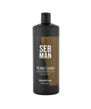 Seb Man The Multitasker 3-in-1 Shampoo Herren/Duschgel Herren/Bartshampoo Beard & Body Wash