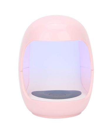 Mini-UV LED nail lamp portable USB nail dryer mini-speed-drying nail hardening lamp nail art gel polishing dryer for single fingers (pink)