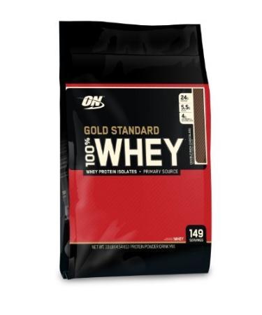 Optimum Nutrition 100% Whey Gold Standard Double Rich Chocolate 10 Ibs Bags Packaging may vary by Optimum Nutrition