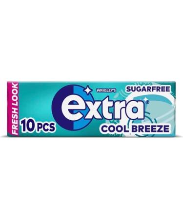 5 x packs Wrigley s Extra Cool Breeze Flavour Sugar Free Chewing Gum - Freshens Breath With Xylitol Helps with Oral Hygiene for Healthy Teeth and Gums - Buy Online on GoSupps.com