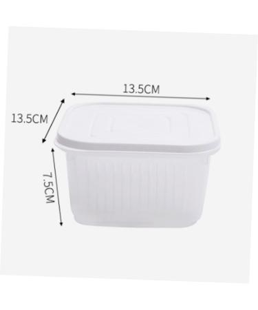 PRETYZOOM Fridge Storage Boxes Kitchen Crisper Home Crisper Fruit Crisper Vegetables Crisper With Cover Ginger 1 - Buy Online on GoSupps.com