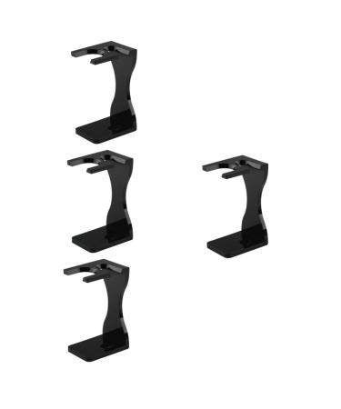 Minkissy 4 pieces Bart Brushes Razor stand Razor Razor For men men's razor to shave holders for shaving brushes shaving brush organizer man desk deliveries acrylic