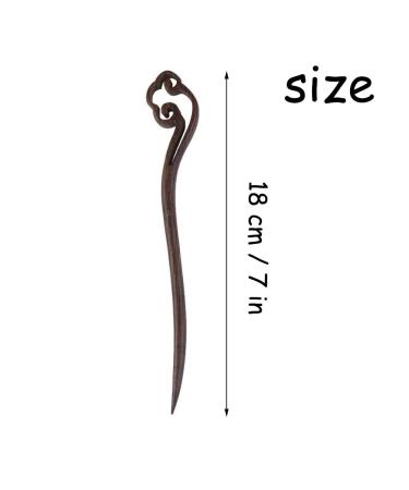 6 Vintage Chinese Wood Hair Sticks - Traditional Women's Hairpins & Clips - Elegant Accessories for Girls - Buy Online on GoSupps.com