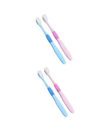 minkissy 4 Pcs Toothbrush Fur For Teeth Oral Child Pp Bur Miss Portable