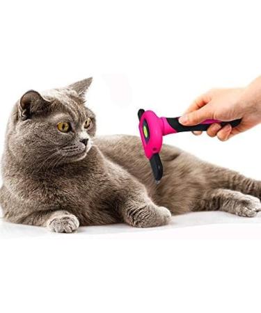 Dakpets Dog Brush | Professional Undercoat Brush for Dogs & Cats | Stainless Steel Long-Haired Pet Grooming Tool | Perfect for Pink-Loving Pet Owners - Buy Online on GoSupps.com