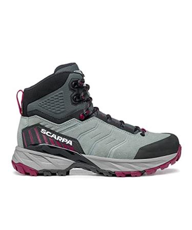 SCARPA Women's Rush Trk GTX Waterproof Gore-Tex Hiking and Backpacking Boots Conifer-raspberry 6 Women/5 Men