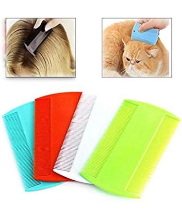 Airsun 4 Pack Flea Lice Combs Grooming Fine Tooth Hair Dandruff Combs Double Sided Health Remedies Repellent Ticks Dogs Cats - Buy Online on GoSupps.com