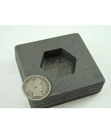 2 oz Hexagon Gold Bar High Density Graphite Mold - Create 1 oz Silver Bars Easily - Buy Online on GoSupps.com