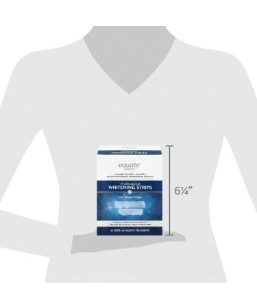 Equate Professional Teeth Whitening Strips - Enamel Safe 40 Strips (20 Treatments) | Buy Online for Whiter Teeth - Buy Online on GoSupps.com