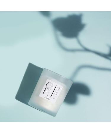 Fresh Linen Cotton Scented Candle - 100% Coconut Wax 40hrs Burn Non-Toxic Double Wick - Perfect Housewarming Gift - Buy Online on GoSupps.com